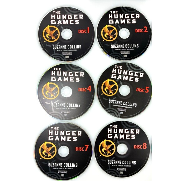 The Hunger Games Book Audio CD By Suzanne Collins 9 Disc Set Complete Tested - Picture 5 of 9